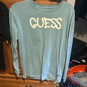 Guess Teal Long Sleeve Shirt
